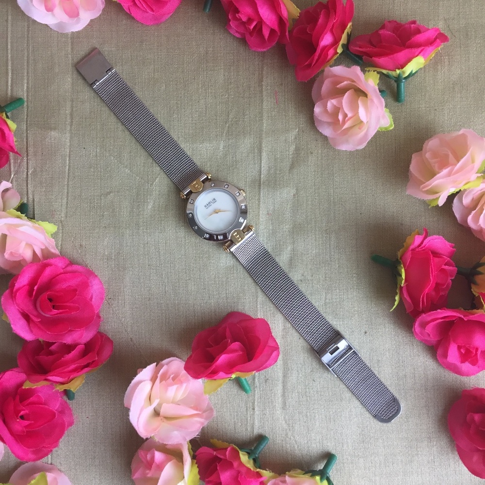 Hamlin Mother of Pearl & Mesh Ladies Watch